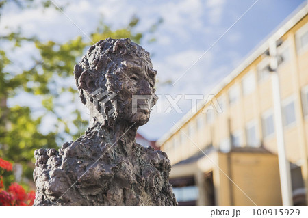 Metal statue of a man in Denmark Metal statue of a man in Denmark 100915929