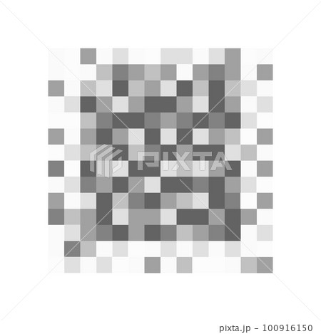 Censor blur effect checkered texture. Monochrome gray pixel mosaic pattern to hide image, text or another unwanted content. Censorship, age restrictions, parental control concept 100916150