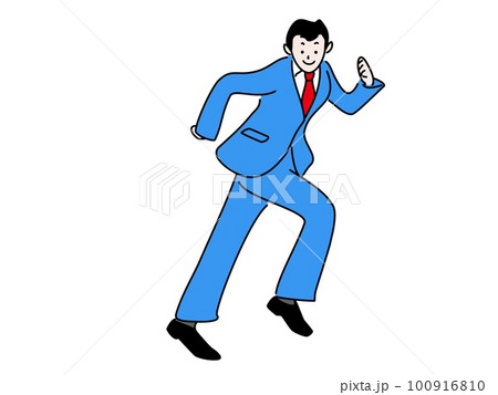 タップダンスをするビジネスマン タップダンスをするビジネスマン 100916810