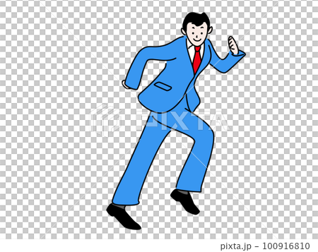 タップダンスをするビジネスマン タップダンスをするビジネスマン 100916810