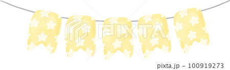 cute pastel flag watercolour hanging party bunting garland banner decoration 100919273
