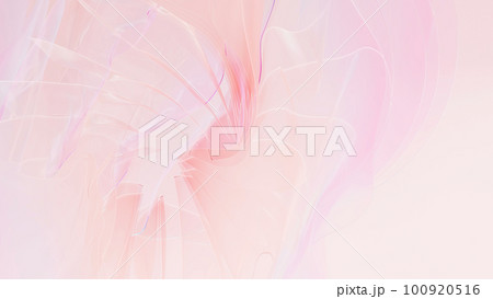 フローラルな美しい背景, ピンク アブストラクト, やさしいコンセプトの3Dレンダリング フローラルな美しい背景, ピンク アブストラクト, やさしいコンセプトの3Dレンダリング 100920516