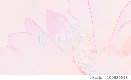 レイヤーが美しいピンクの背景, 花びら アブストラクト 100920518