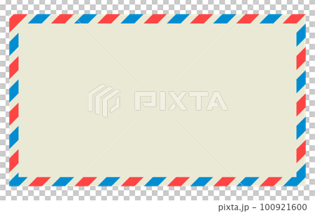 国際郵便で外国に送るエアメールのフレーム 国際郵便で外国に送るエアメールのフレーム 100921600