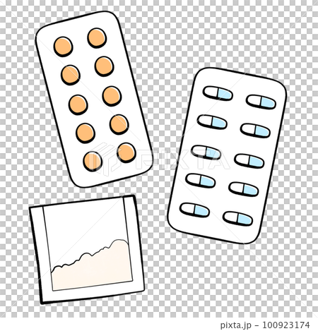 口服藥物簡單藥物的插圖 100923174