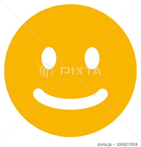 シンプルな顔の表情アイコン 100927838