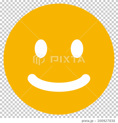 シンプルな顔の表情アイコン 100927838