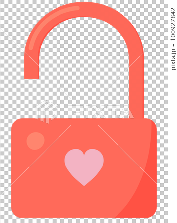 Heart padlock_locked heart 100927842
