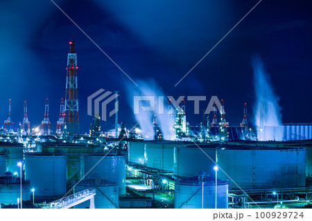 工場夜景 100929724