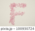 花びらで描いた英語の大文字“F” 100930724