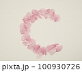 花びらで描いた英語の大文字“C” 100930726