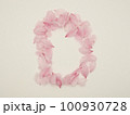 花びらで描いた英語の大文字“D” 100930728