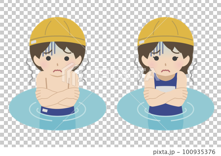 孩子們在水面上結冰 孩子們在水面上結冰 100935376