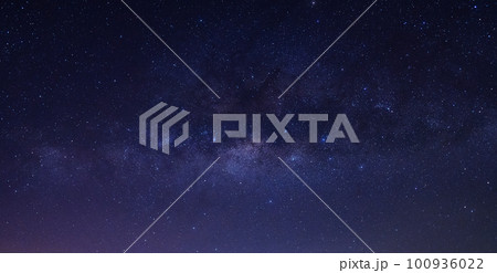 The Milky way and stars in the night sky 100936022