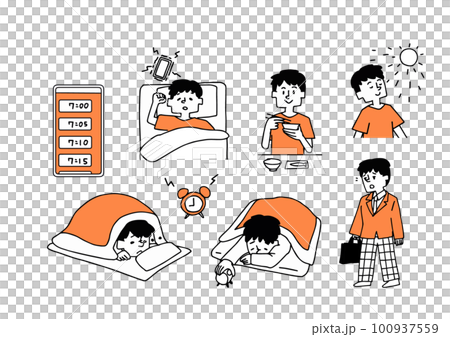 早上起不來的男人插畫集 100937559