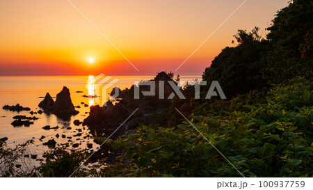 若狭湾の夕暮れ 若狭湾の夕暮れ 100937759