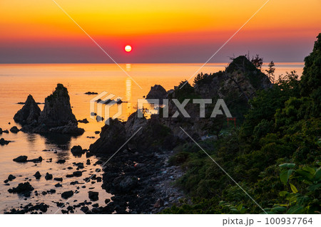 若狭湾の夕暮れ 若狭湾の夕暮れ 100937764