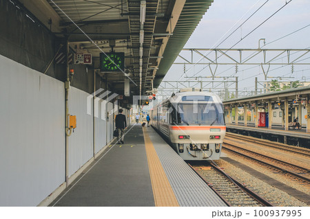 31 Oct 2013 to Takayama train at toyama station platform, Train Concept 31 Oct 2013 to Takayama train at toyama station platform, Train Concept 100937995