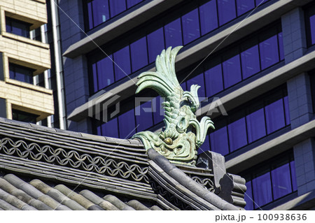 皇居 皇居東御苑 大手門の鯱 皇居 皇居東御苑 大手門の鯱 100938636