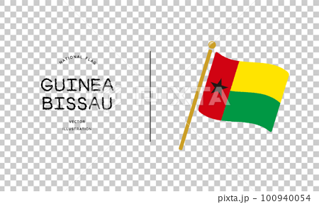 ギニアビサウの国旗アイコン ベクターイラスト 100940054