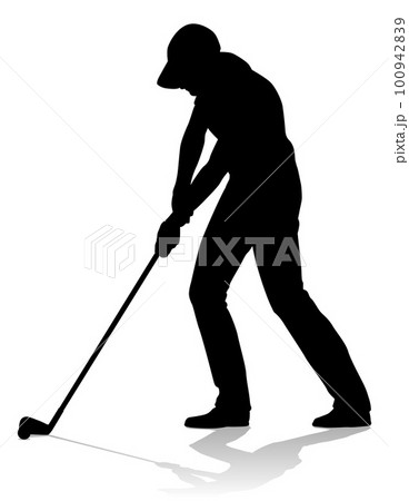 Golfer Golf Sports Person Silhouette Golfer Golf Sports Person Silhouette 100942839
