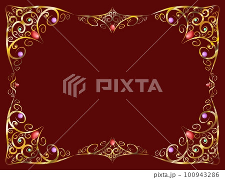 エレガントな背景 赤 エレガントな背景 赤 100943286