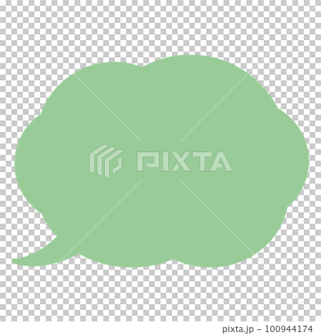 Simple and easy to use cloud speech bubble 100944174