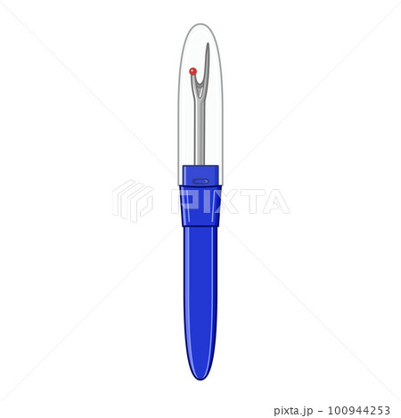 キャップ付きの青色のシームリッパー（スティッチリッパー、ステッチリッパー） 100944253