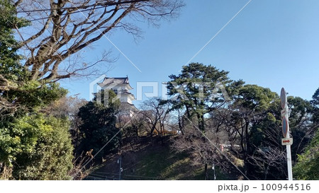 小田原城 東海道線側からの天守閣 小田原城 東海道線側からの天守閣 100944516