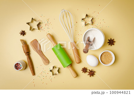 Baking or cooking background. Baking or cooking background. 100944821