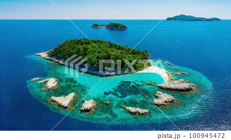 無人島 背景素材 無人島 背景素材 100945472