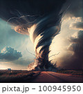 big tornado on my way, stock image 100945950