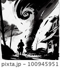 big tornado on my way, stock image 100945951