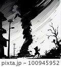 big tornado on my way, stock image 100945952