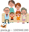 ソファに大家族 ソファに大家族 100946180