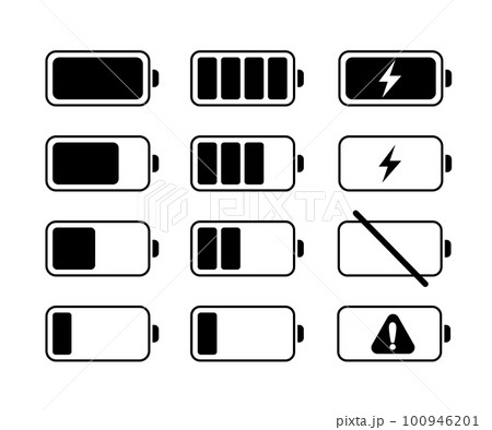 バッテリー残量表示マークセット バッテリー残量表示マークセット 100946201