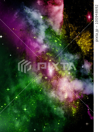 galaxy in a free space. 3D rendering galaxy in a free space. 3D rendering 100948692