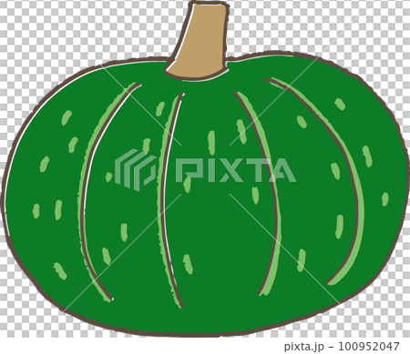 hand drawn style simple and cute pumpkin 100952047