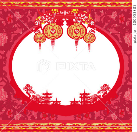Mid-Autumn Festival for Chinese New Year - frame Mid-Autumn Festival for Chinese New Year - frame 100953385
