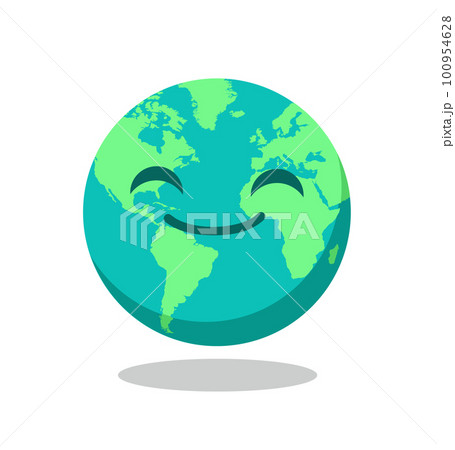Cartoon world globe vector illustration 100954628