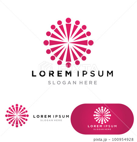 Adoption children logo and symbol health vector 100954928