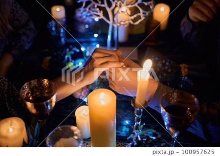 Intimate Candlelit Dinner for Two at a restaurant. Intimate Candlelit Dinner for Two at a restaurant. 100957625