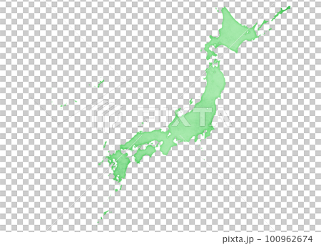 日本地圖新綠嫩葉青葉 日本地圖新綠嫩葉青葉 100962674