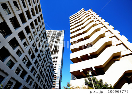 勝どき・月島エリアのTHE TOKYO TOWERS SEA TOWERほか高層マンションの風景 100963775