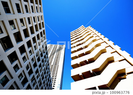 勝どき・月島エリアのTHE TOKYO TOWERS SEA TOWERほか高層マンションの風景 100963776