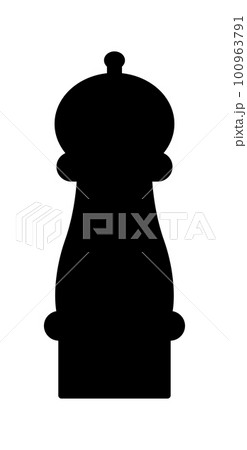 ペッパーミルのアイコン_黒ベタ ペッパーミルのアイコン_黒ベタ 100963791