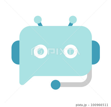 チャットボット/ AIボット (chatGPT) ベクターアイコンイラスト チャットボット/ AIボット (chatGPT) ベクターアイコンイラスト 100966511