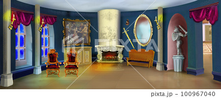 Luxury room interior illustration 100967040
