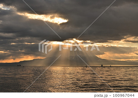 美保関からの大山 美保関からの大山 100967044