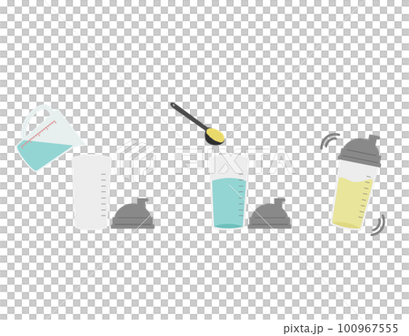 How to make protein illustration vector material 100967555